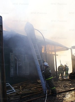 Пожар в муниципальном образовании г. Абакан