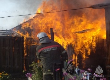 Пожар в муниципальном образовании Боградский район